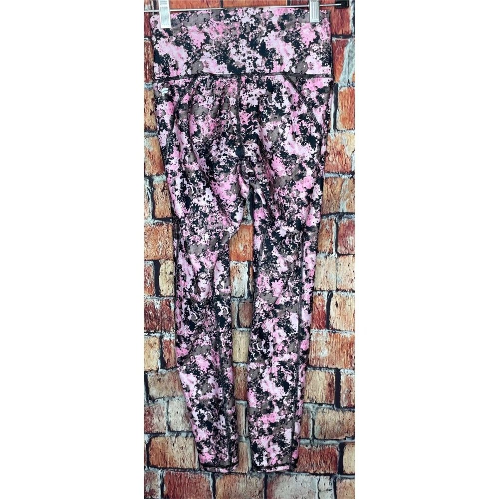 NWT Fabletics High Waisted Powerflex 7/8 Leggings Women’s XS 2-4 Pink Black - Picture 2 of 4